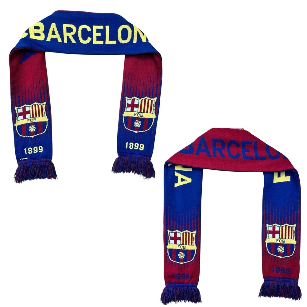 FC Barcelona Home Scarf 62 Inch Soccer Football Fan Club Blaugrna Catalonia Gift